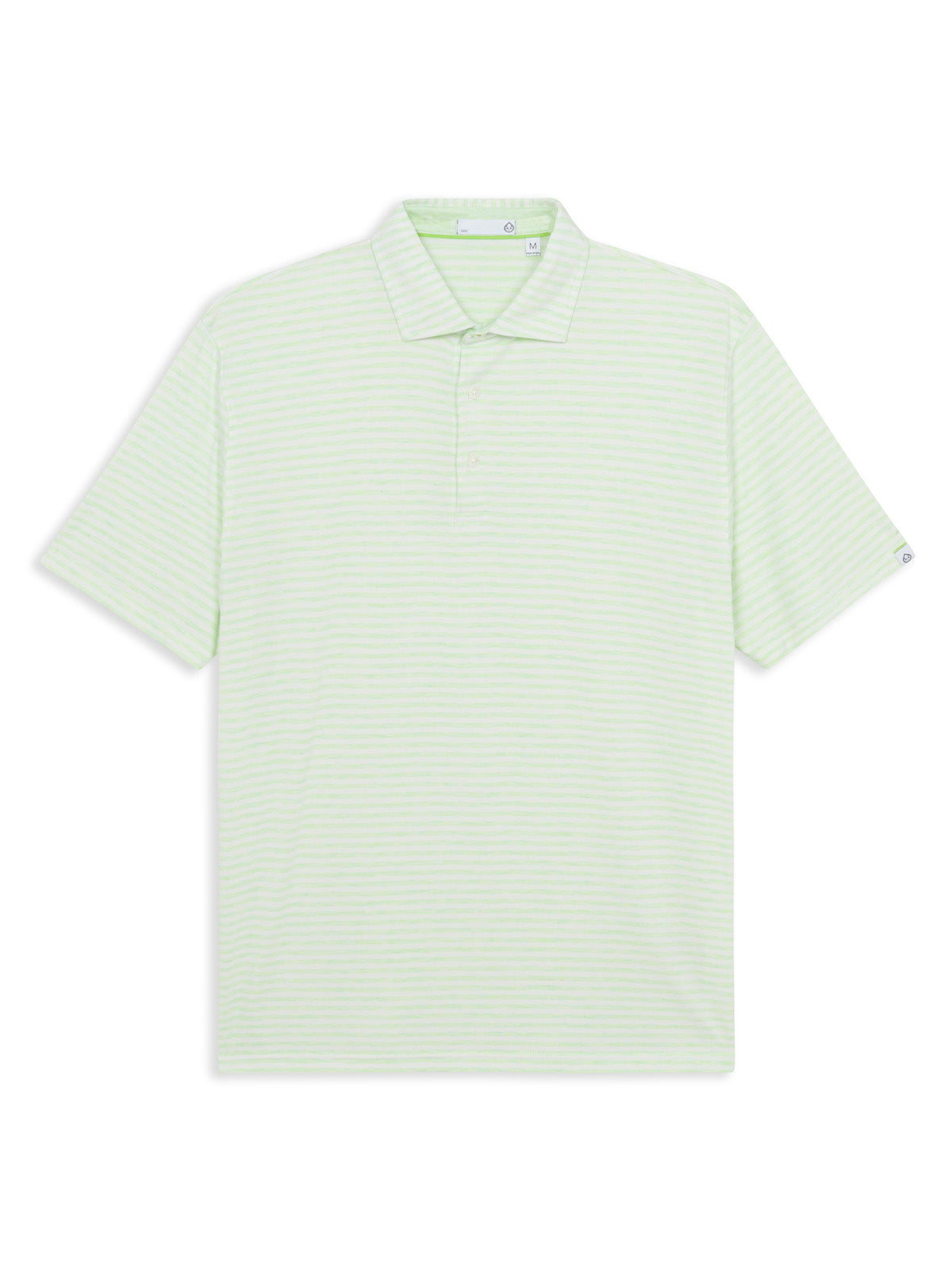 Cloud Polo Air Stripe - Aloe Heather/White