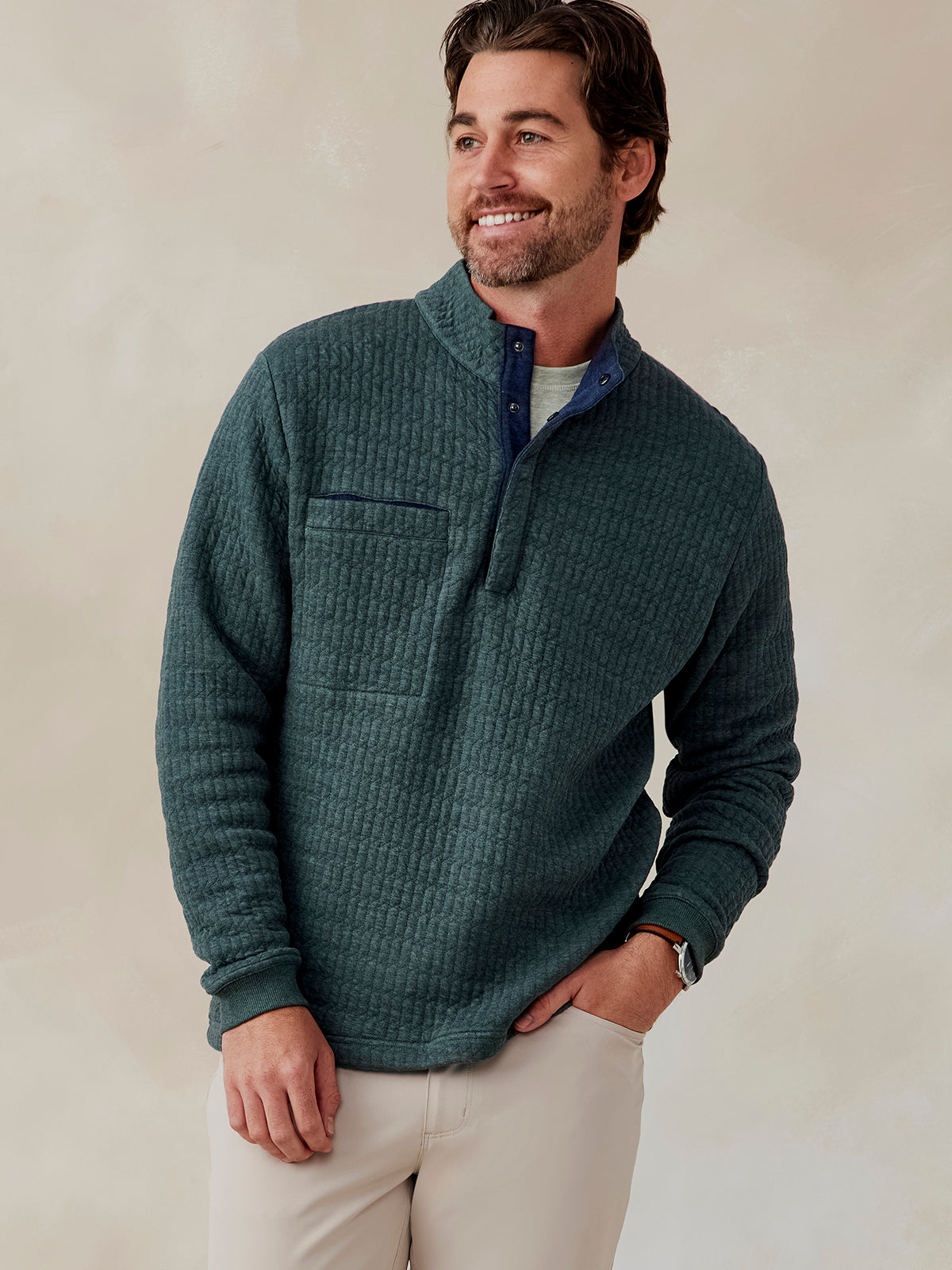 Main Line Quilt Pullover