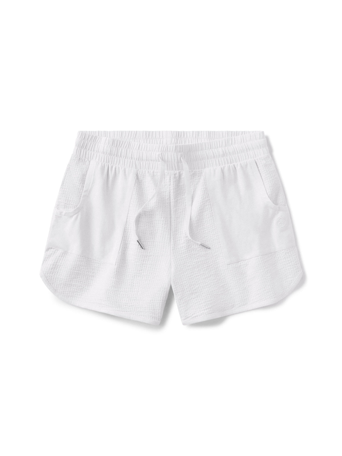 Villa Knit Seersucker Short - White