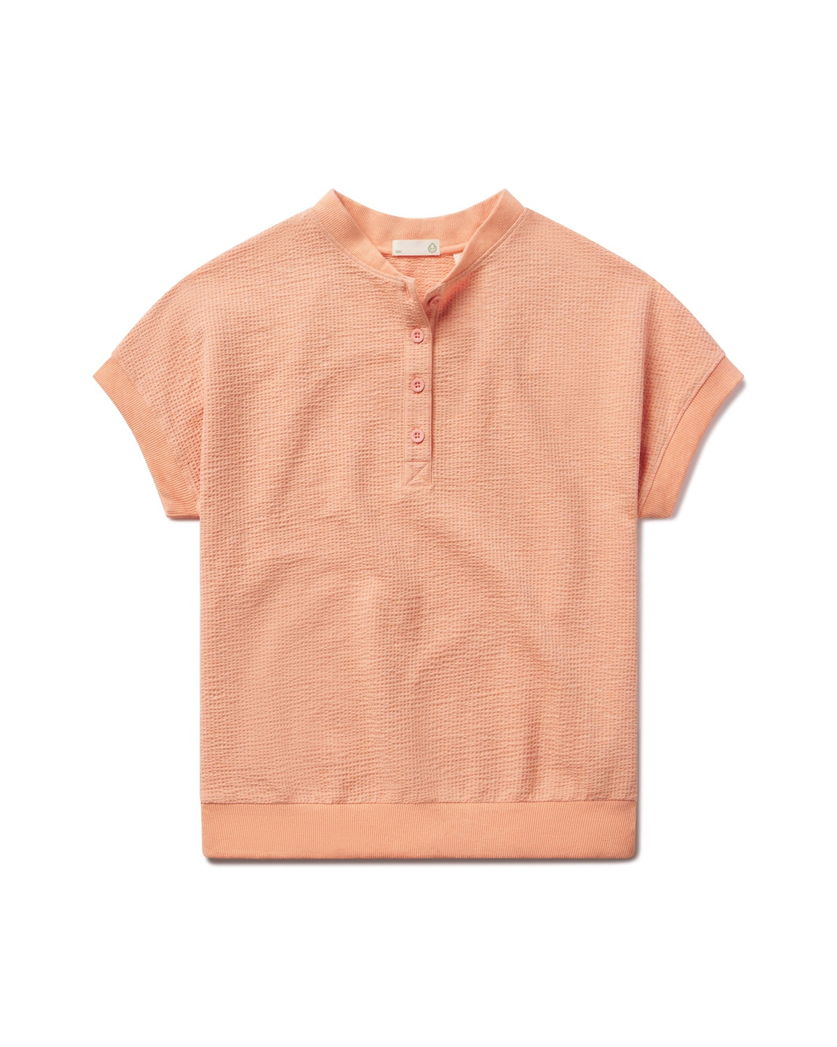 Villa Knit Seersucker Short Sleeve Henley