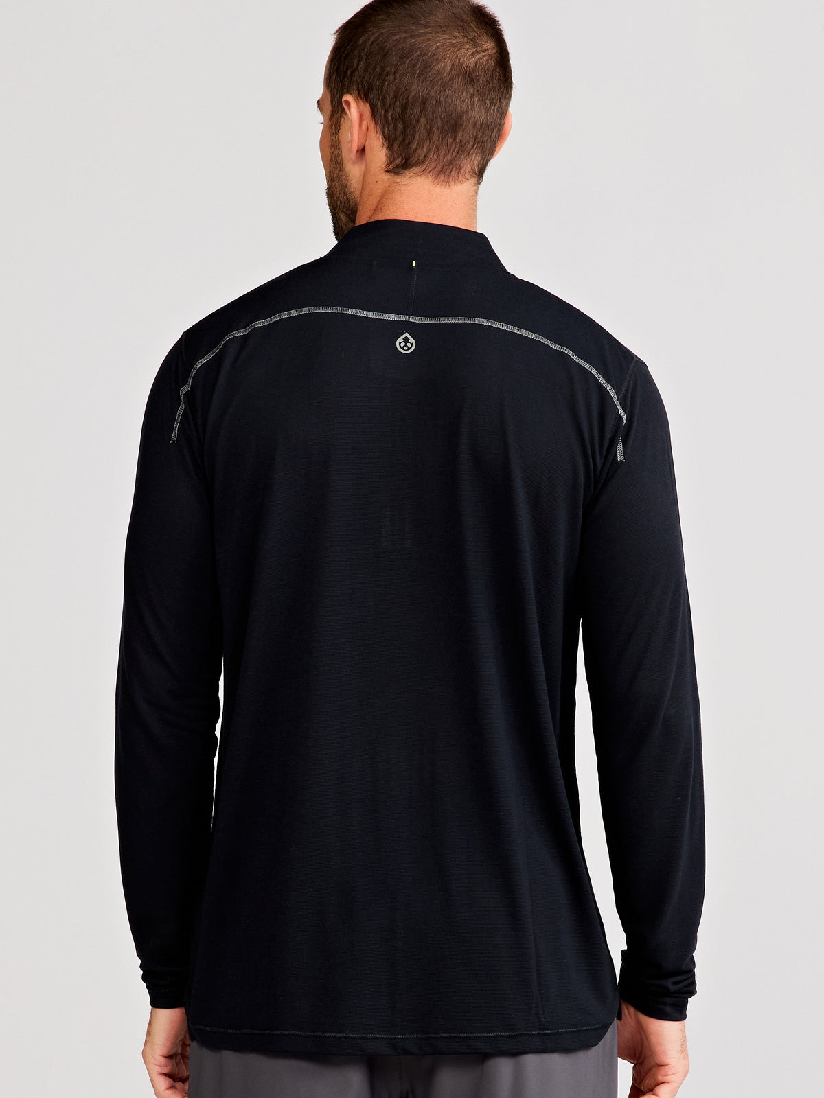 MicroAir Performance Mesh 1/4 Zip - Black
