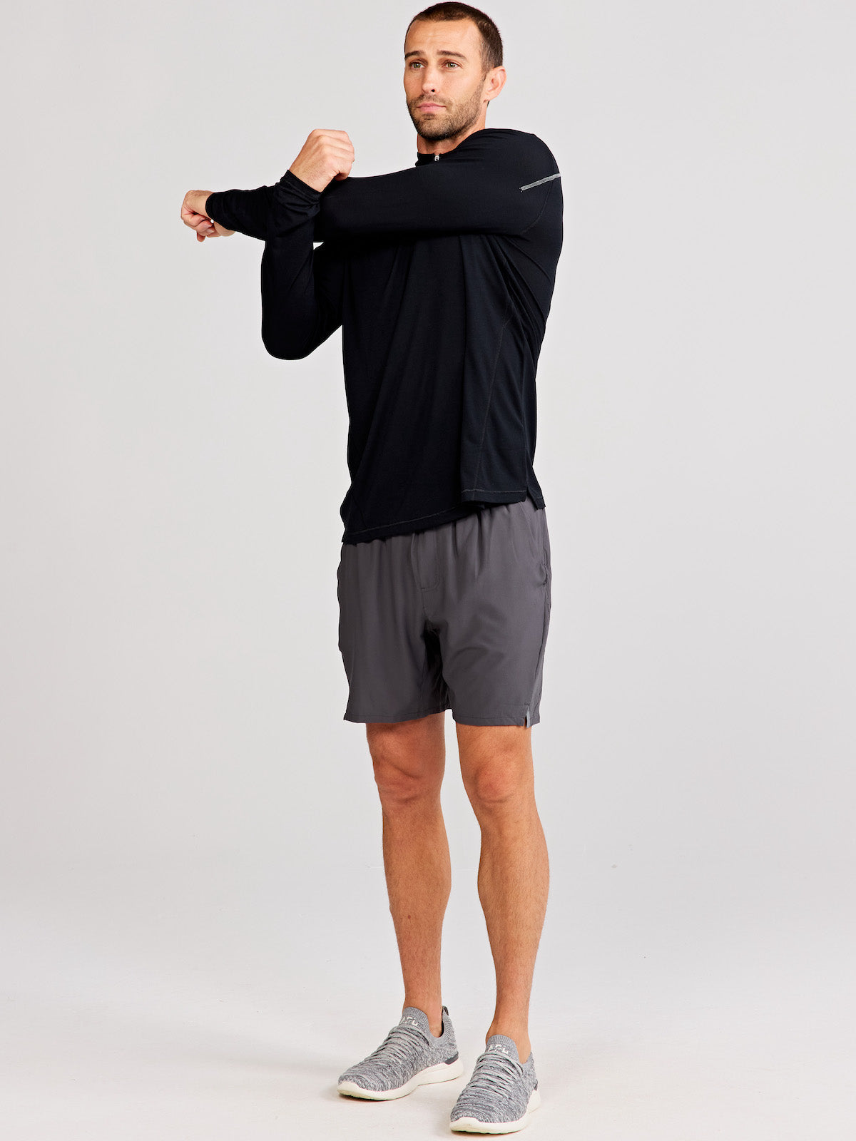MicroAir Performance Mesh 1/4 Zip - Black