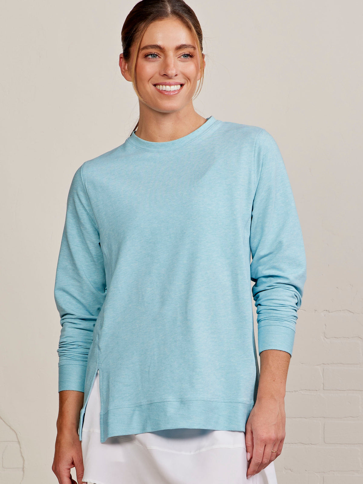 Riverwalk French Terry Sweatshirt - Waterfall Heather