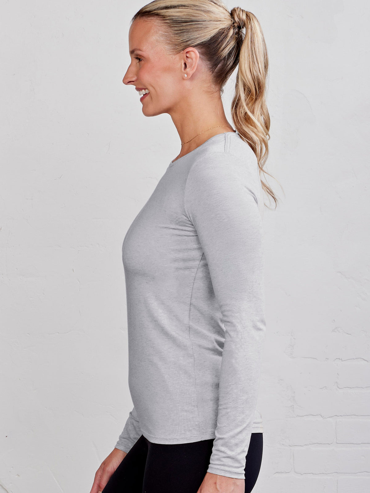 NOLA Long Sleeve T-Shirt - Perfect Gray Heather