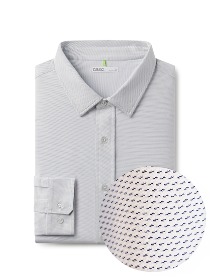 Wayfarer Classic Fit Knit Button Down - Marine Birdseye