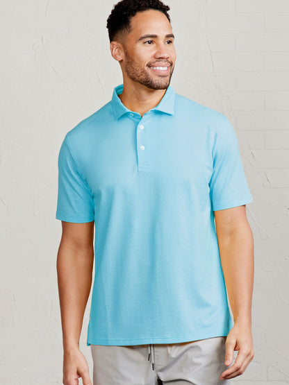 Sea Island Pique Polo - Waves