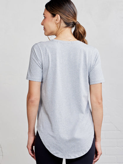 Longline T-Shirt - Perfect Gray Heather