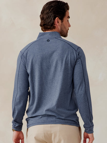 Carrollton Lightweight Quarter Zip - Jaspe