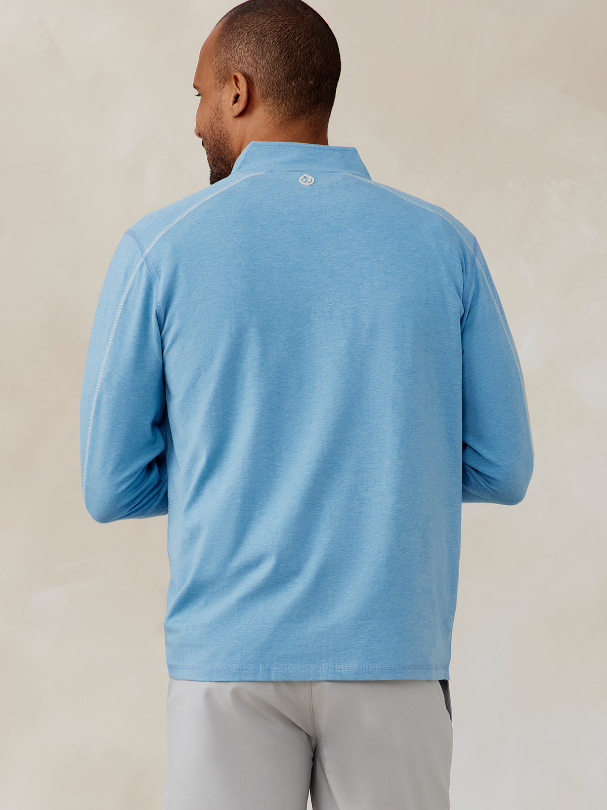 Carrollton Lightweight Quarter Zip - Skylight Heather