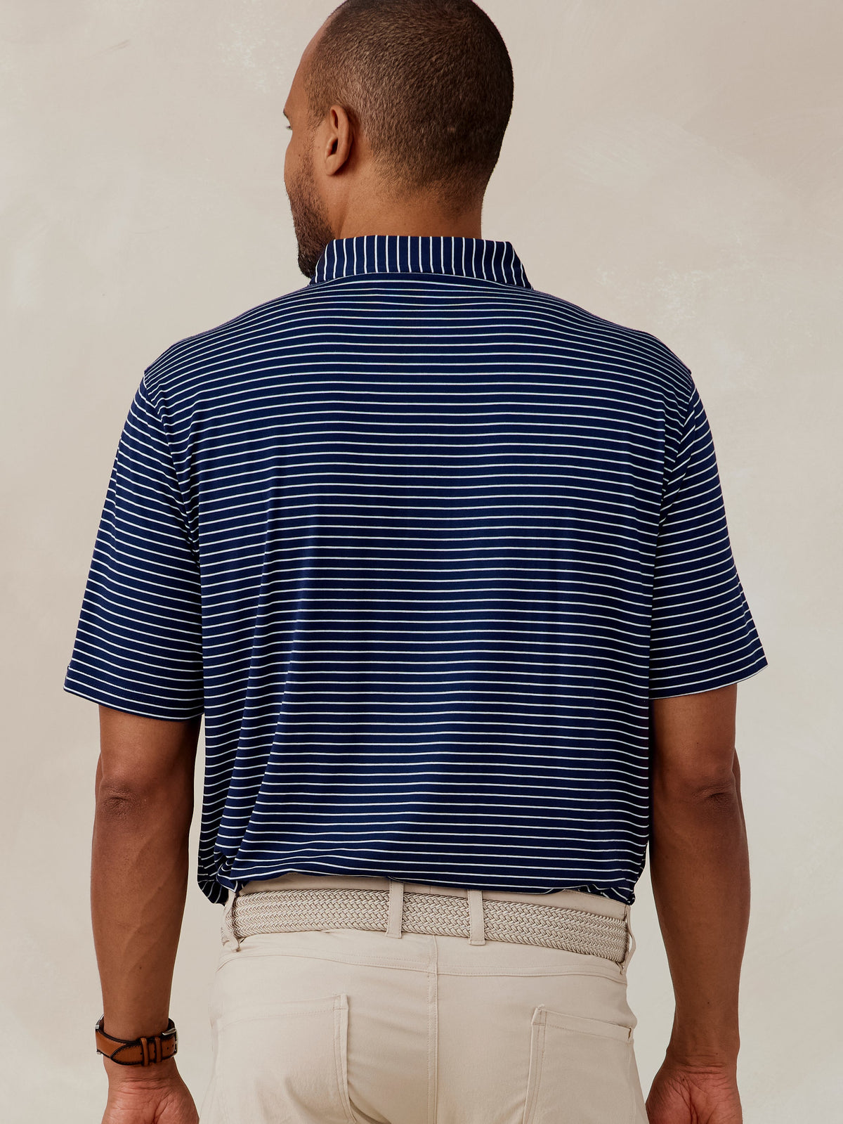 Cloud Polo Brookline Stripe - Classic Navy/White