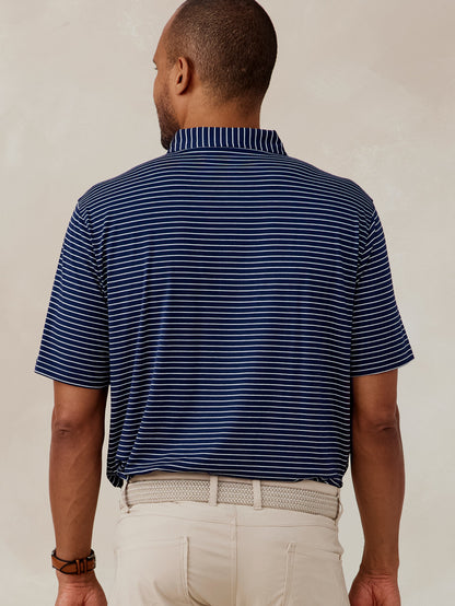 Cloud Polo Brookline Stripe - Classic Navy/White