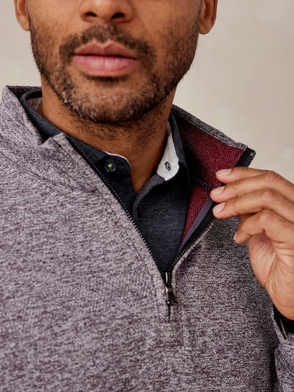 Crest Jacquard Quarter Zip