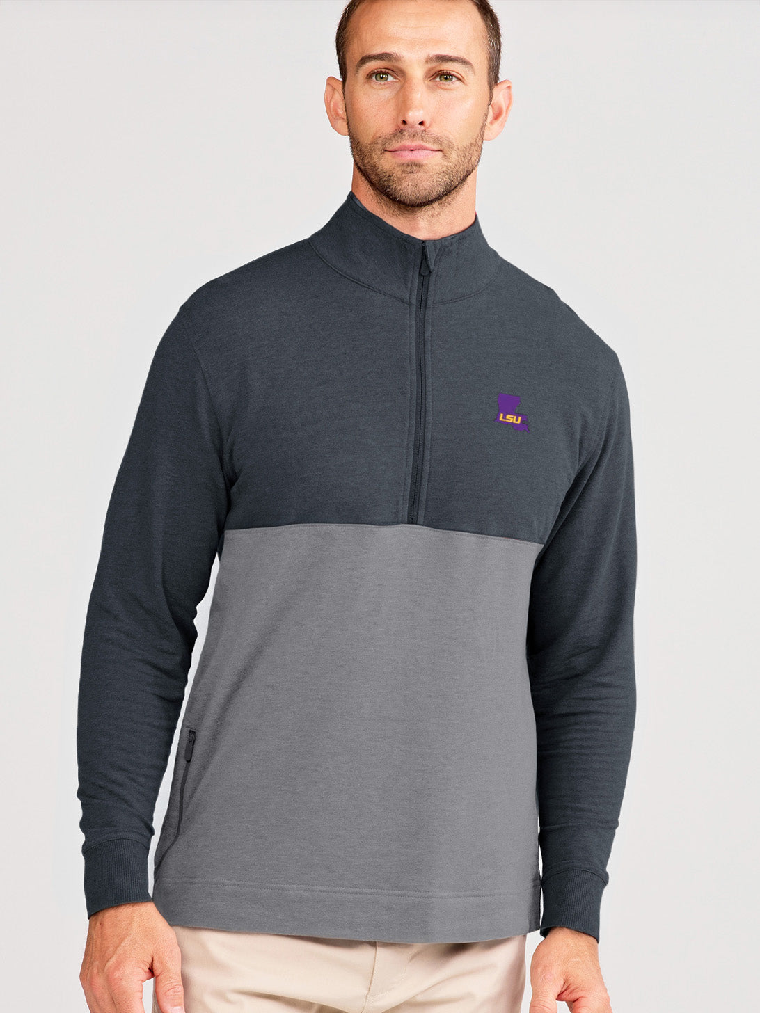 Venture Fleece 1/2 Zip - Iron Heather/Heather Gray