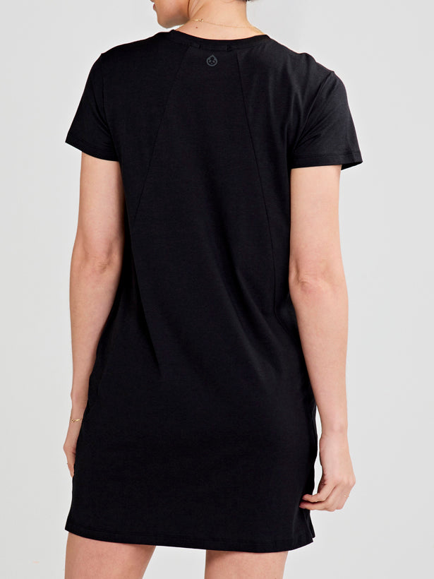 All Day T-Shirt Dress - Black
