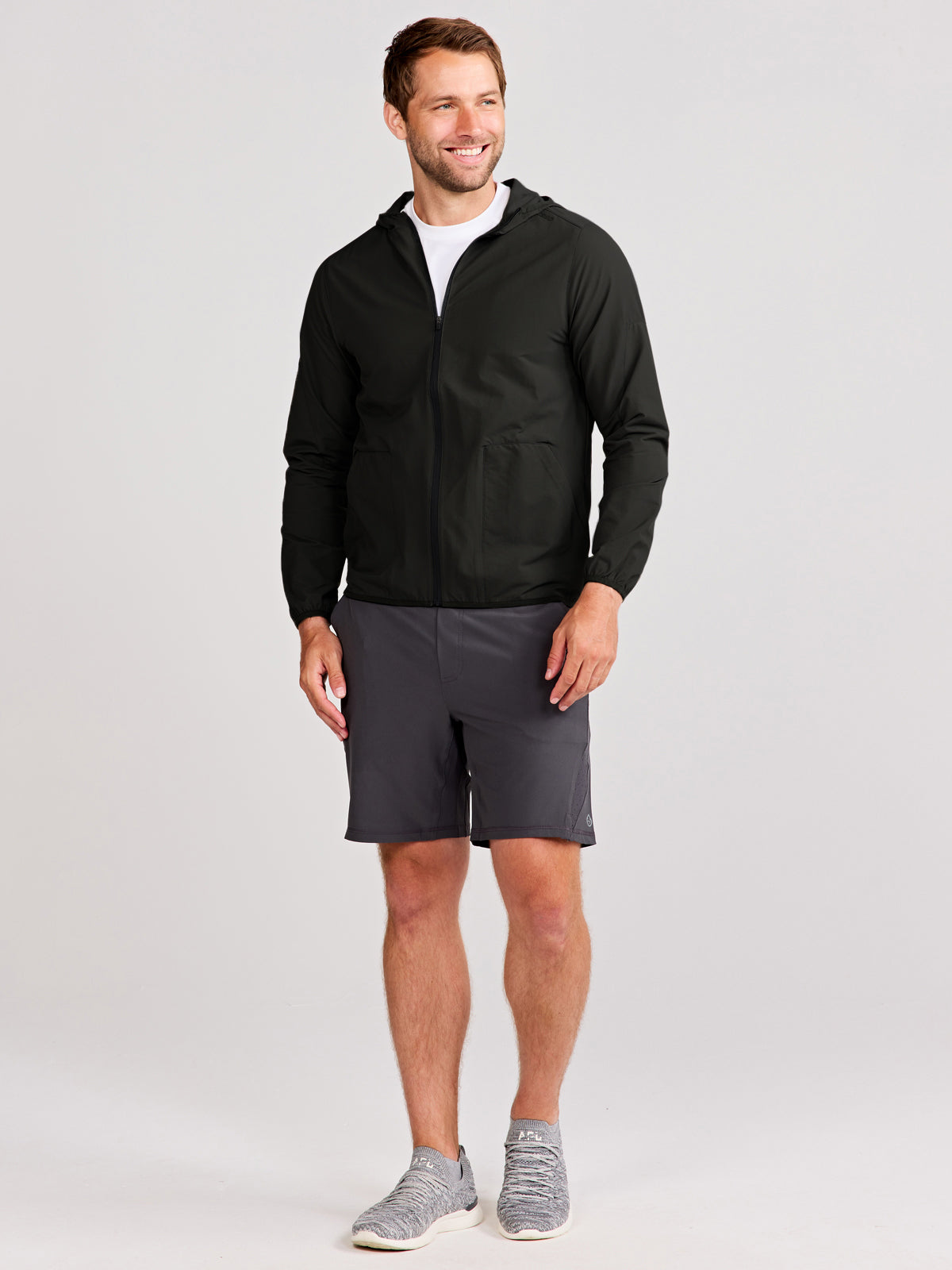 Swift Lightweight Hooded Windbreaker Jacket