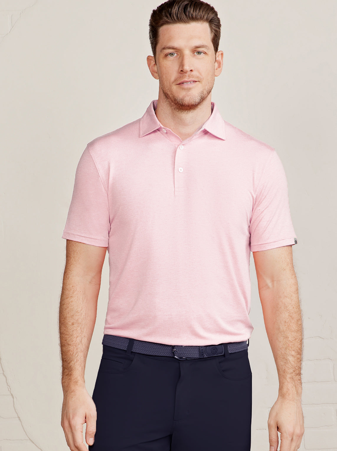 Cloud Polo - Pink Grapefruit Heather
