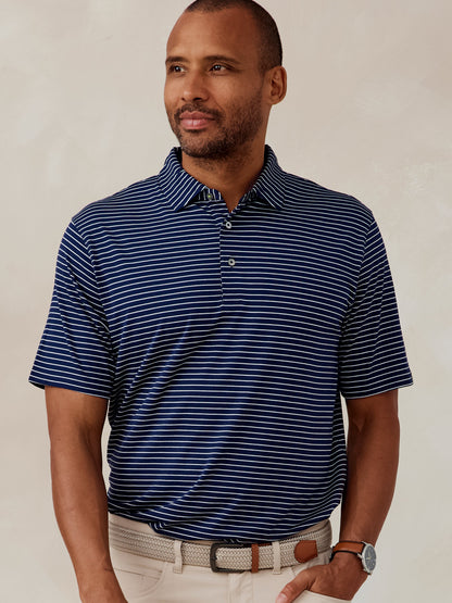 Cloud Polo Brookline Stripe - Classic Navy/White