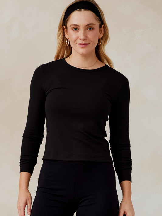 Microluxe Rib Long Sleeve