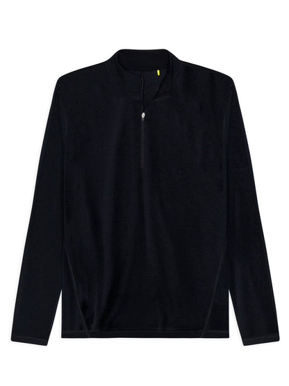 MicroAir Performance Mesh 1/4 Zip - Black