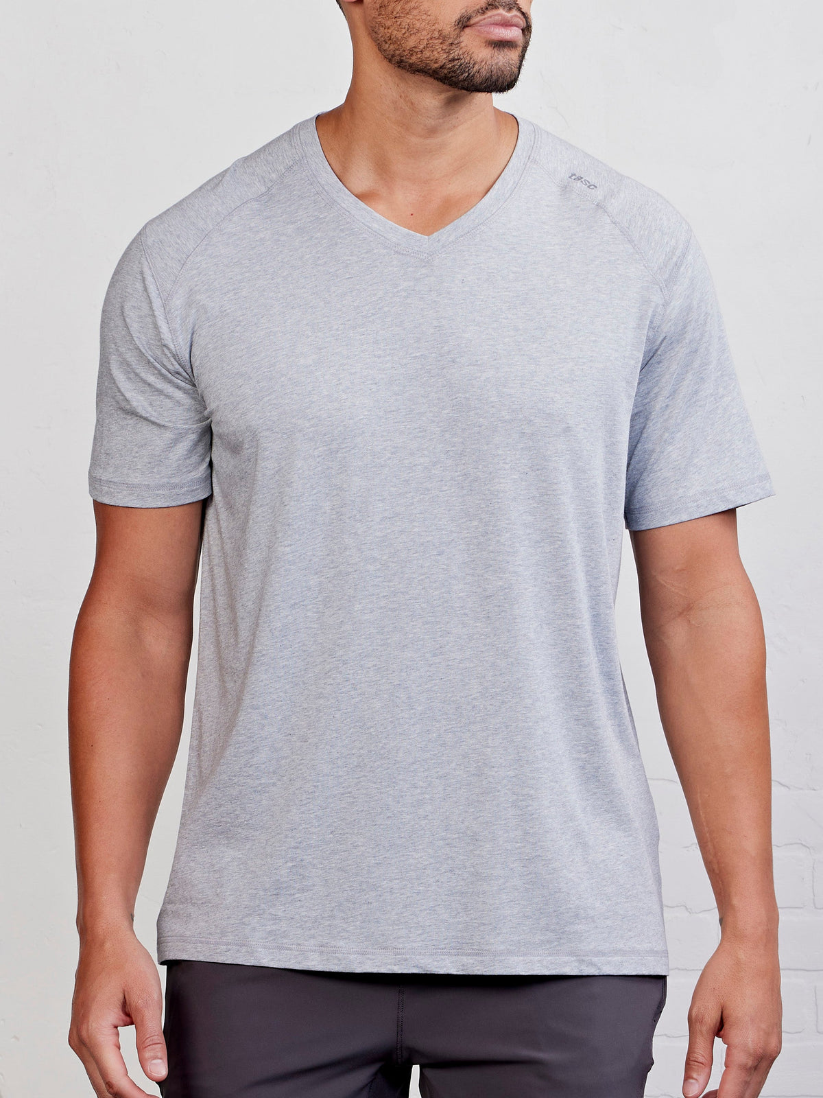 Carrollton V-Neck T-Shirt - Perfect Gray Heather