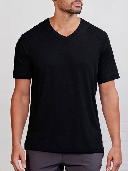 Carrollton V-Neck T-Shirt - Black
