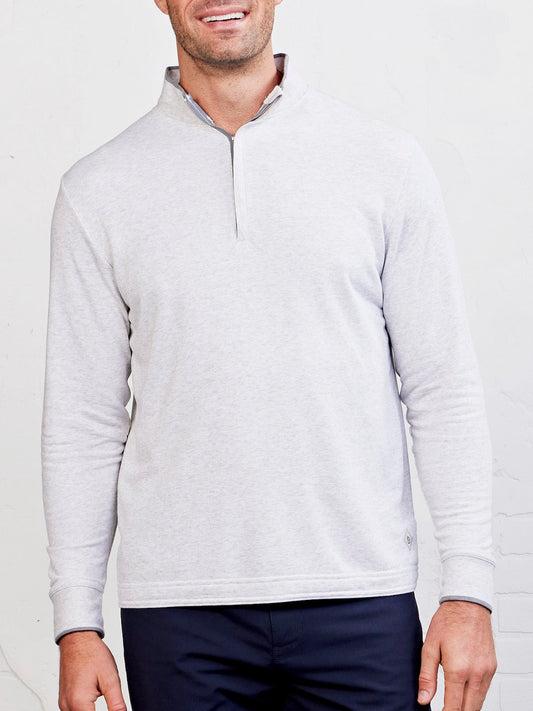 Stadium French Terry Quarter Zip - Marble Heather