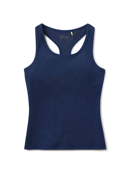 Sculptive Racer Back Tank with Built in Bra - Midnight