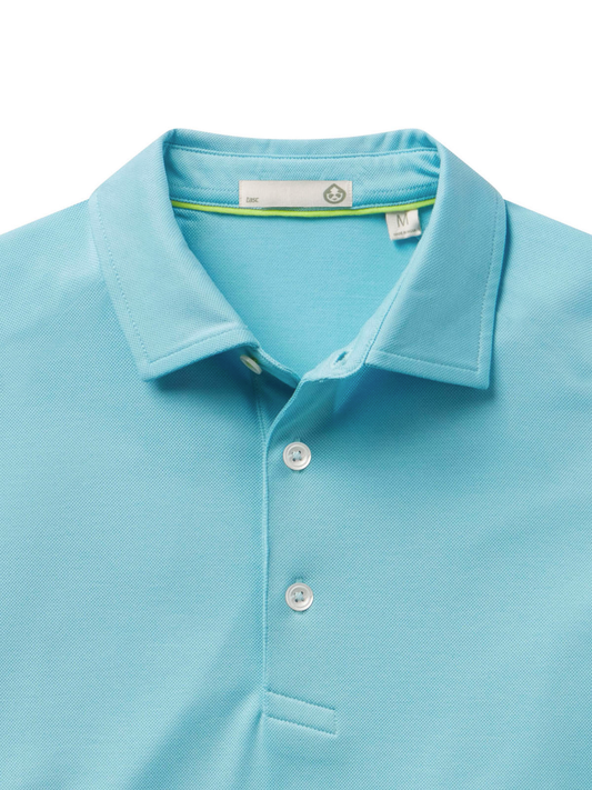 Sea Island Pique Polo - Waves