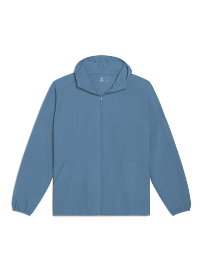 Swift Lightweight Hooded Windbreaker Jacket - Shale
