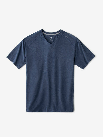 Carrollton Fitness V-Neck T-Shirt - Classic Navy Heather