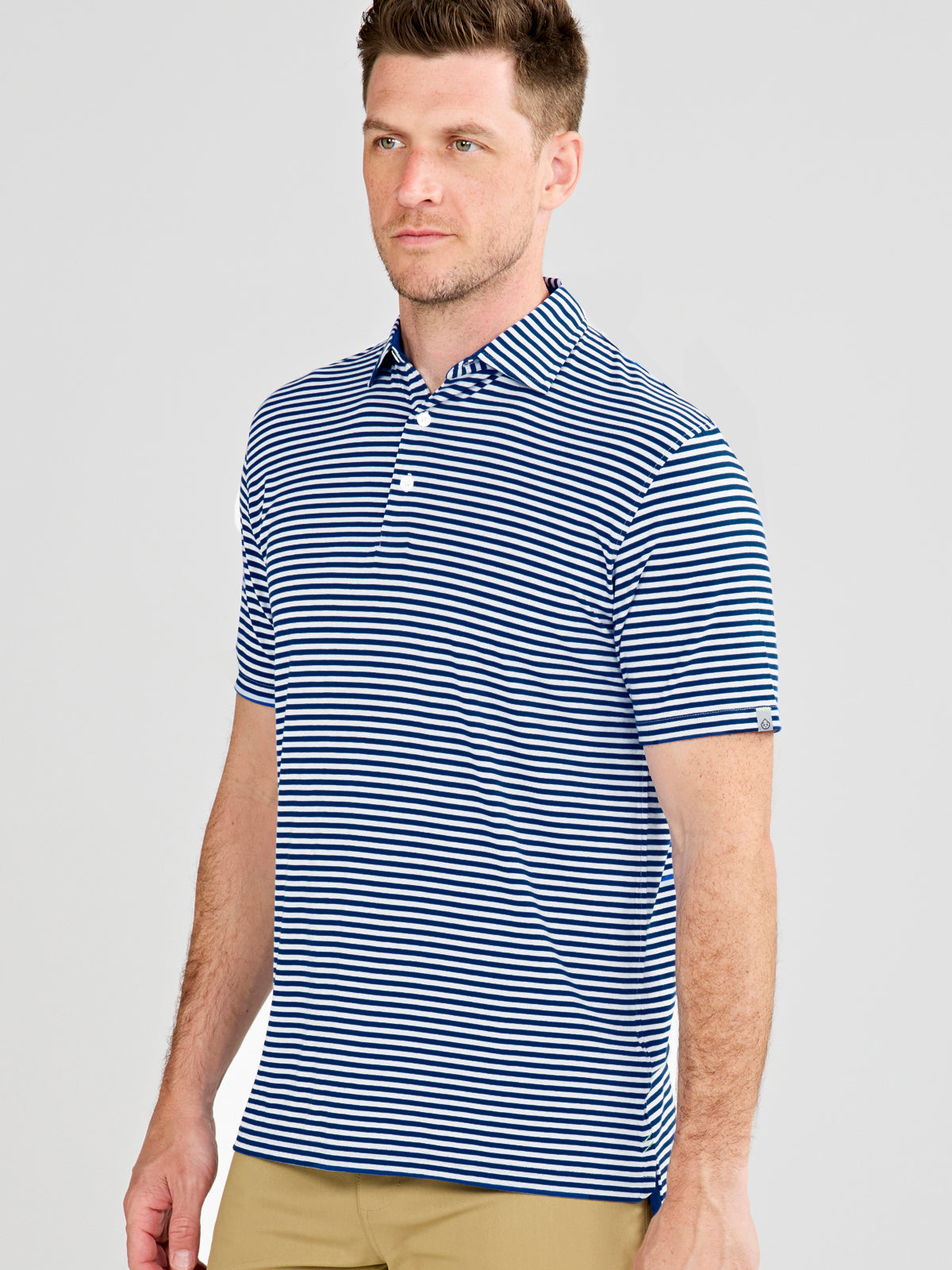 Cloud Polo Air Stripe - Classic Navy/White