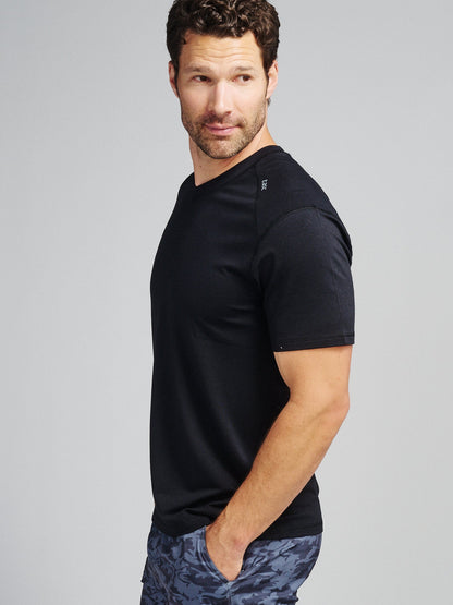 Carrollton Fitness V-Neck T-Shirt - Classic Navy Heather