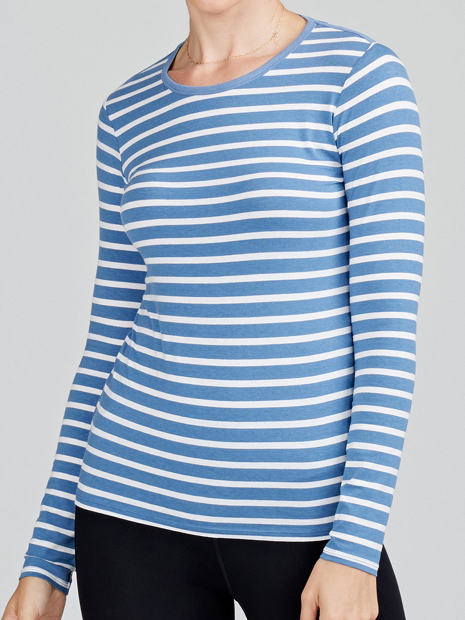 NOLA Long Sleeve T-Shirt - Dusk/White