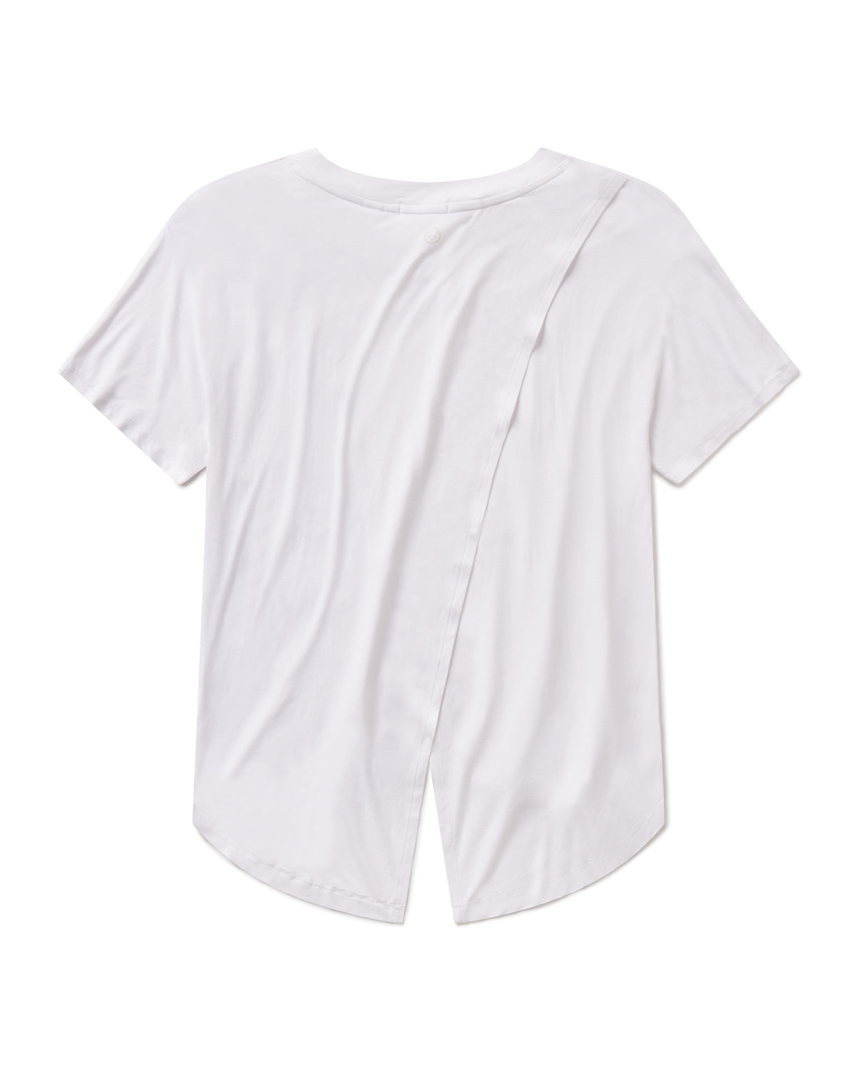 Uptown Luxe Cross Back T-Shirt - White