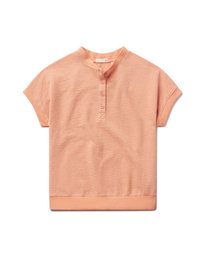 Villa Knit Seersucker Short Sleeve Henley