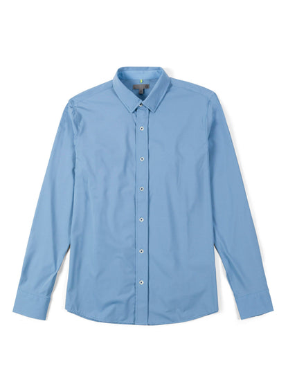 Wayfarer Tailored Fit Knit Button Down - Polar Dash Oxford