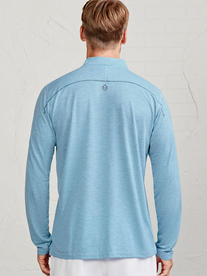 MicroAir Performance Mesh 1/4 Zip - Geyser Heather