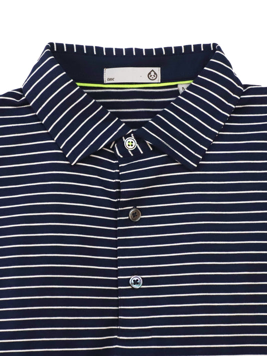 Cloud Polo Brookline Stripe - Classic Navy/White