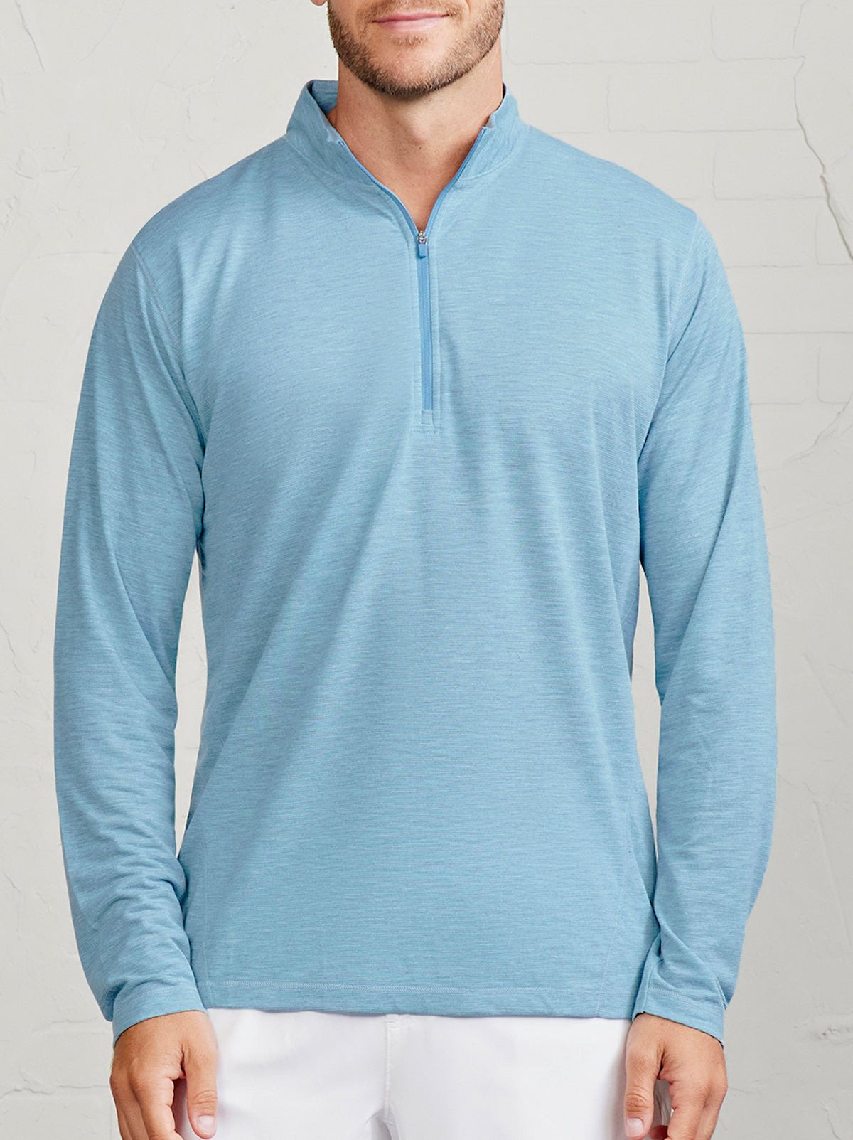 MicroAir Performance Mesh 1/4 Zip - Geyser Heather