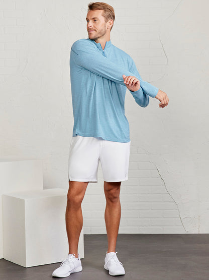 MicroAir Performance Mesh 1/4 Zip - Geyser Heather