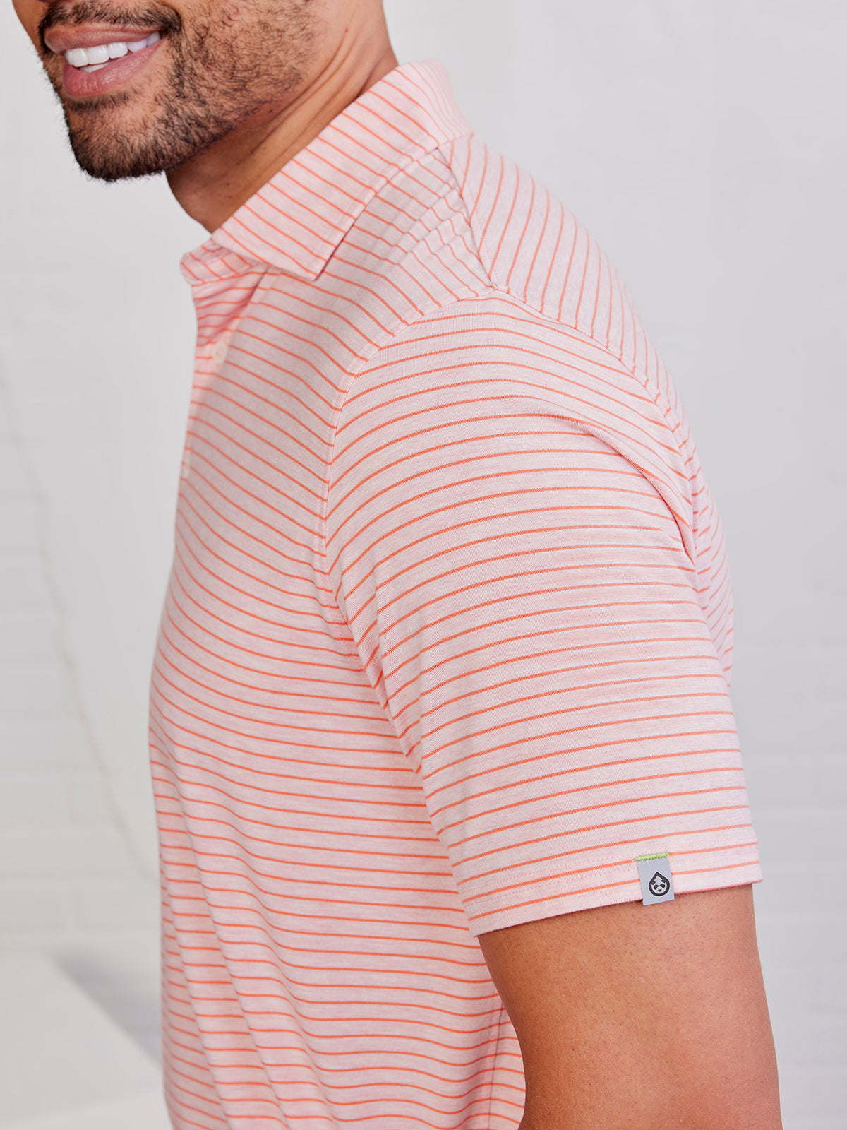Cloud Polo - Pink Grapefruit Heather/Hibiscus