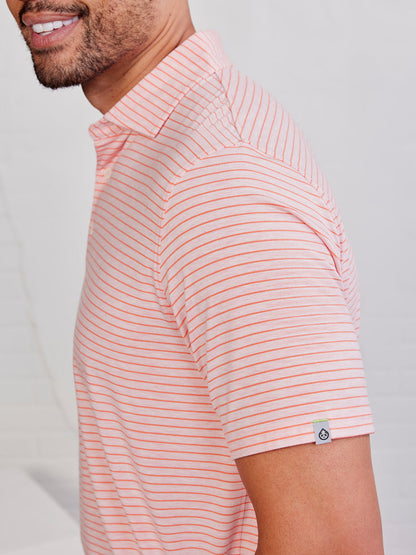 Cloud Polo - Pink Grapefruit Heather/Hibiscus