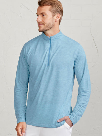 MicroAir Performance Mesh 1/4 Zip - Geyser Heather